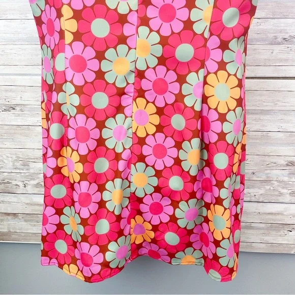 DOLLS KILL Sugar Thrillz Retro Floral Peter Pan Collar Mini Dress XXL - Picture 9 of 12